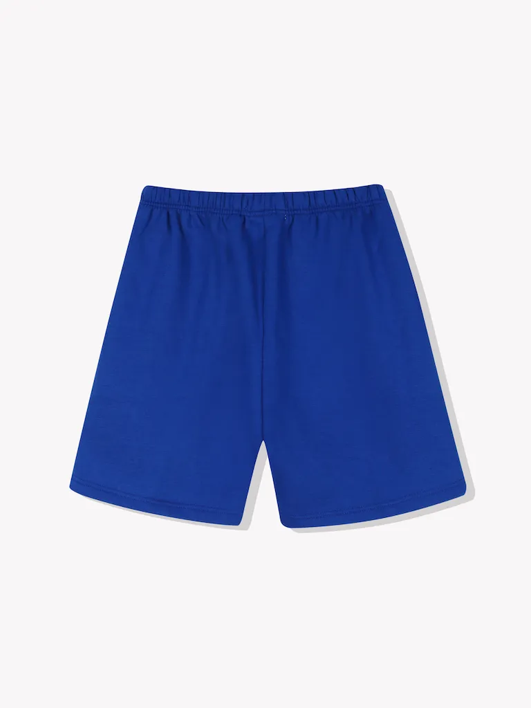 Fleece Sweat Shorts-Royal