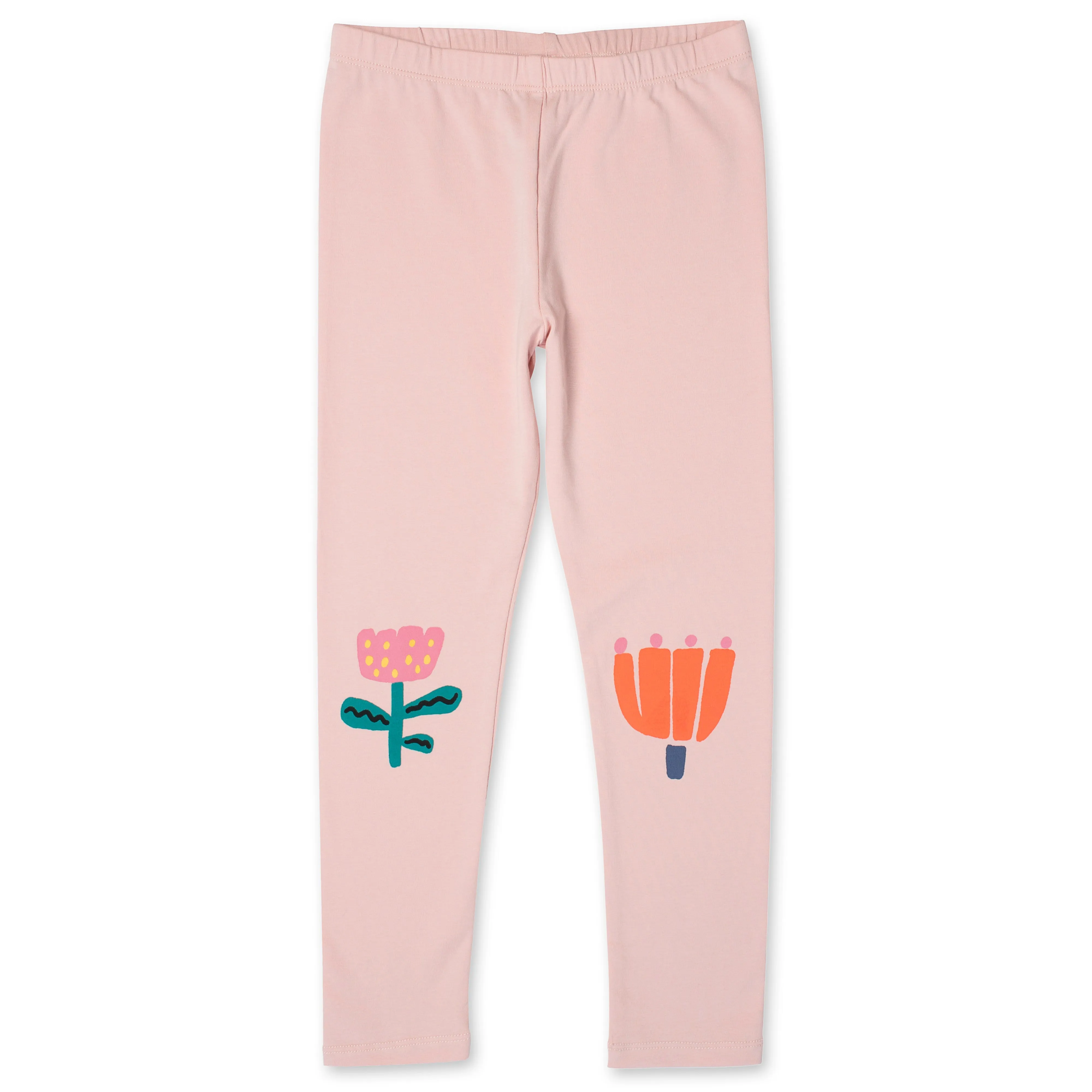 Flower Patch Tights - Muted Pink