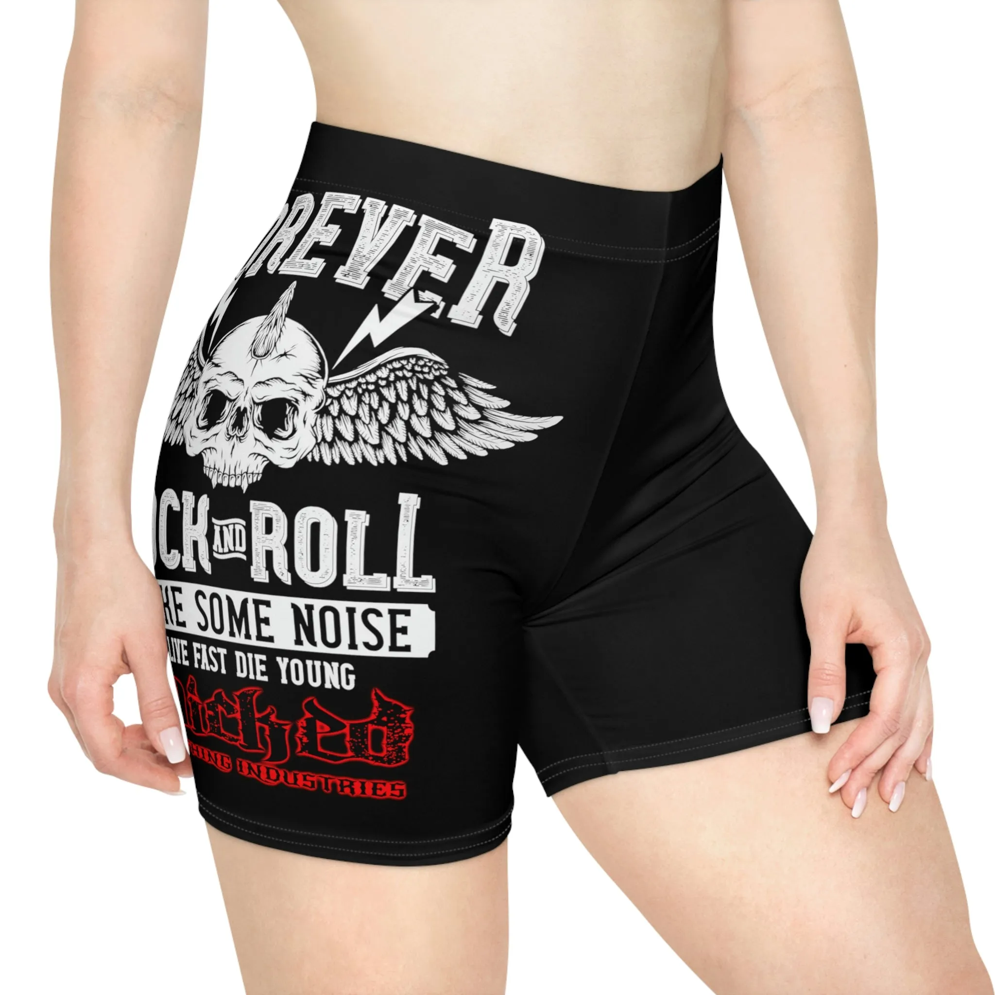 Forever White/ Biker Shorts