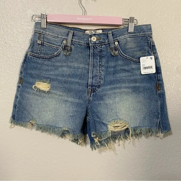 Free People Loose Cannon Denim Shorts
