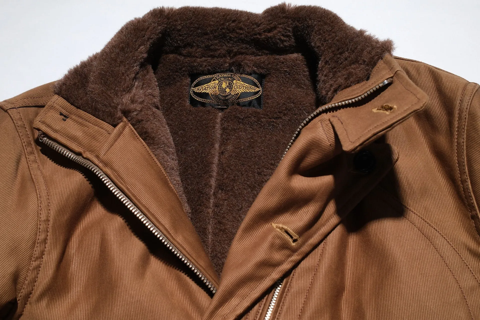 Freewheelers "Winter Aviators" Jacket (Sepia Brown)