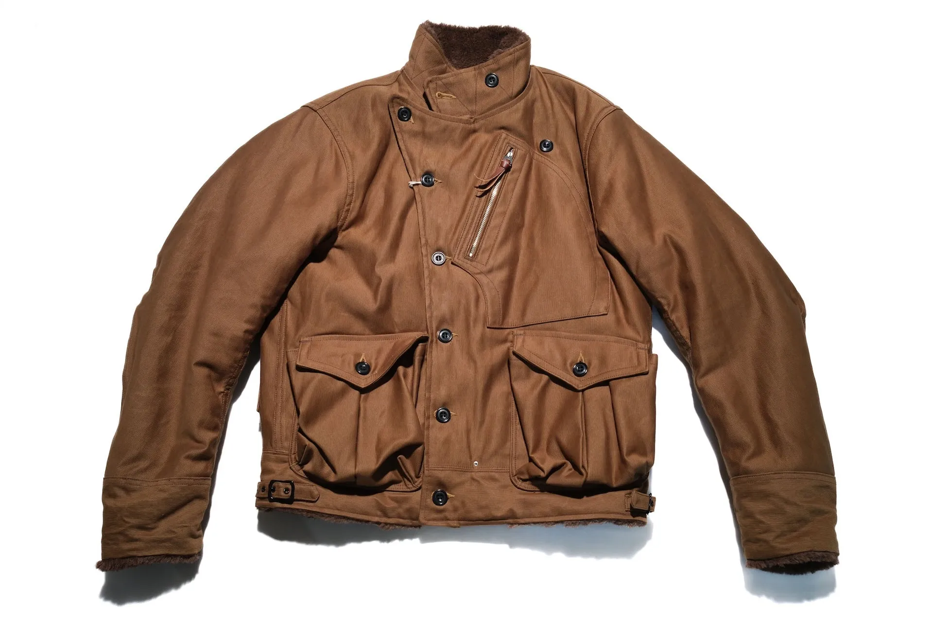 Freewheelers "Winter Aviators" Jacket (Sepia Brown)