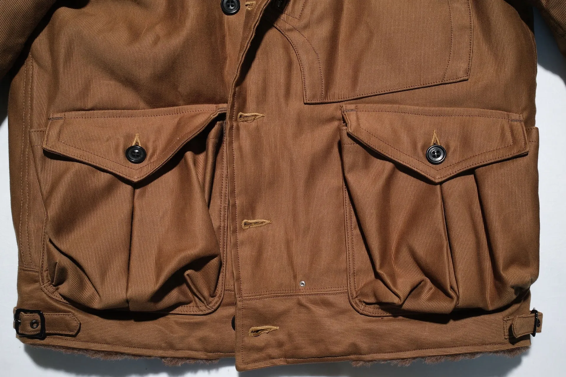 Freewheelers "Winter Aviators" Jacket (Sepia Brown)