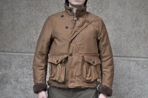 Freewheelers "Winter Aviators" Jacket (Sepia Brown)
