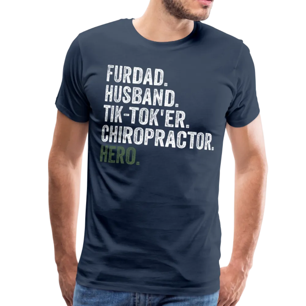 Furdad Husband Chiro Hero Men's Premium T-Shirt