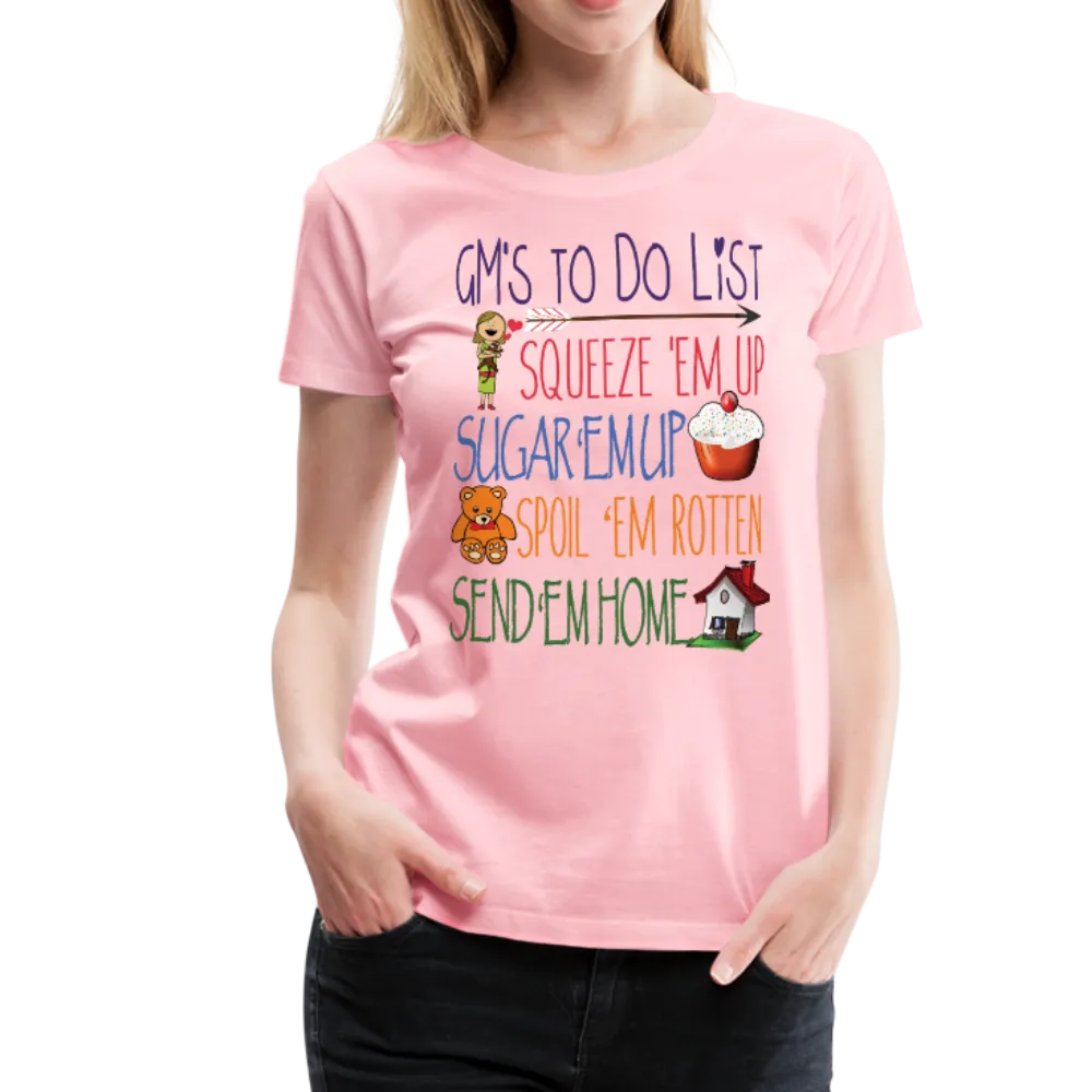 G-Ma's ToDo List Women’s Premium T-Shirt (CK1618)