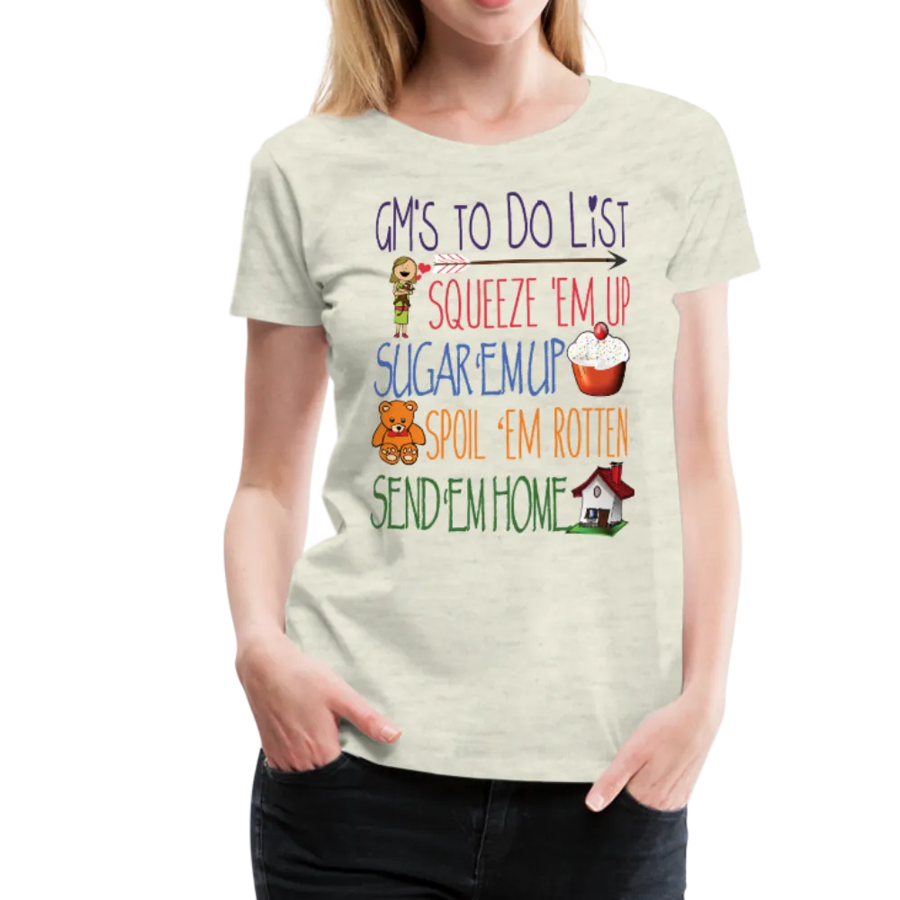 G-Ma's ToDo List Women’s Premium T-Shirt (CK1618)