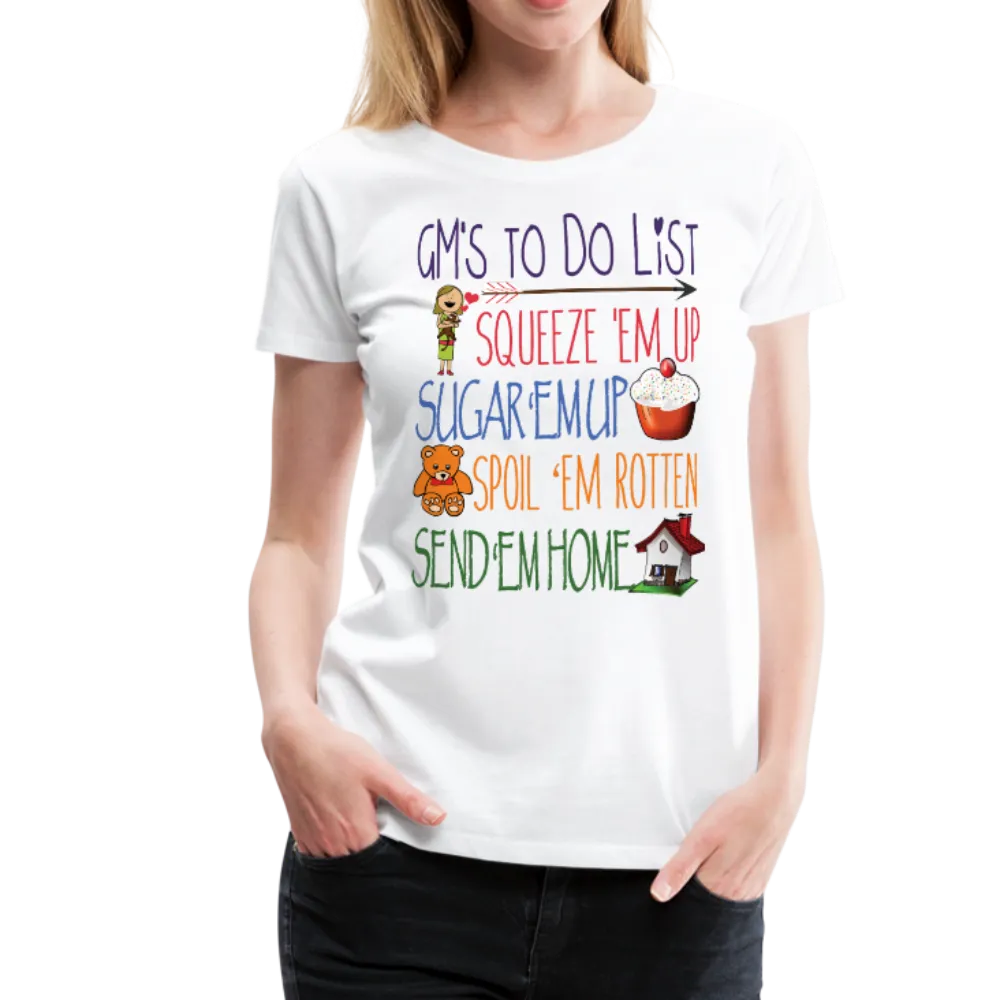 G-Ma's ToDo List Women’s Premium T-Shirt (CK1618)
