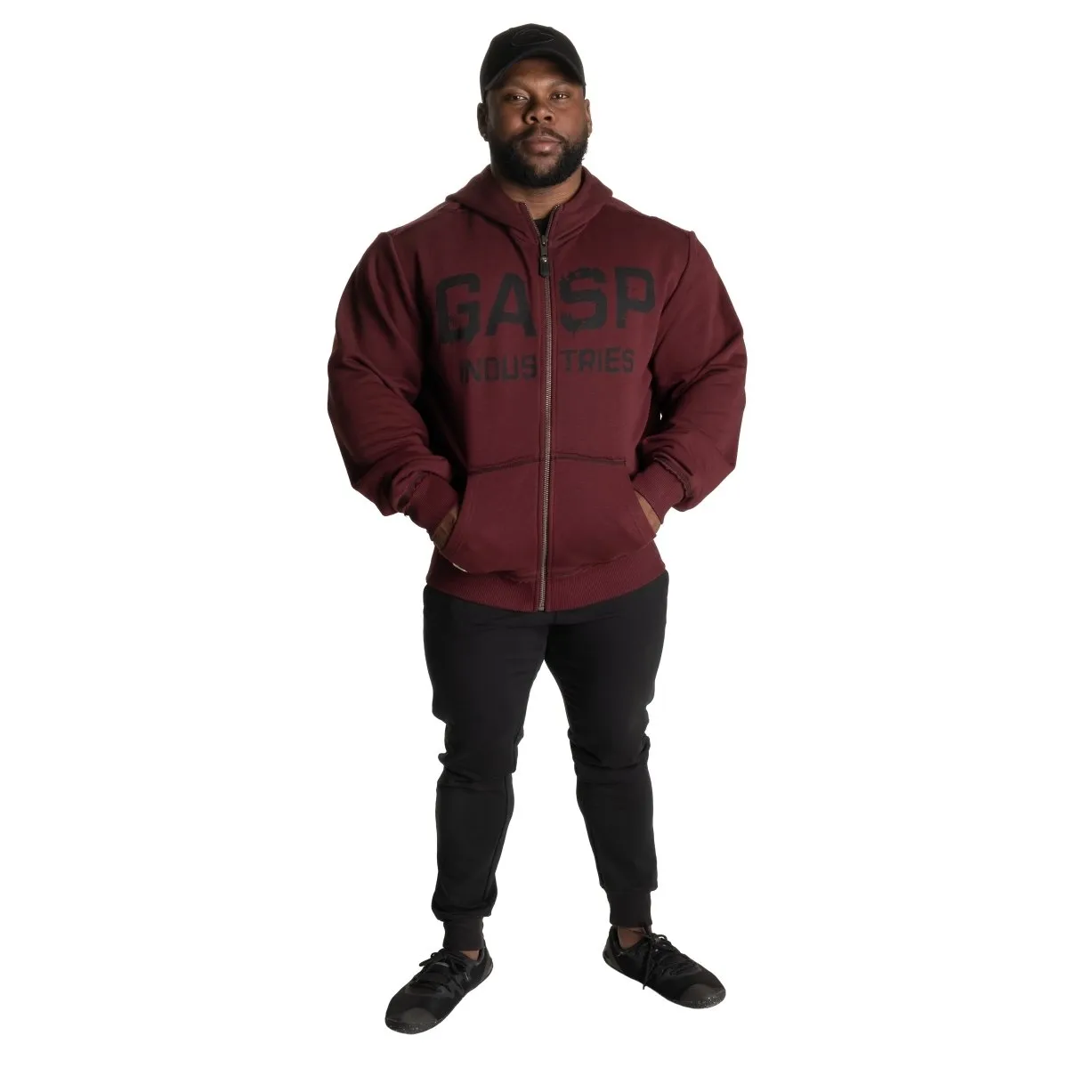 GASP Layered Hood Maroon