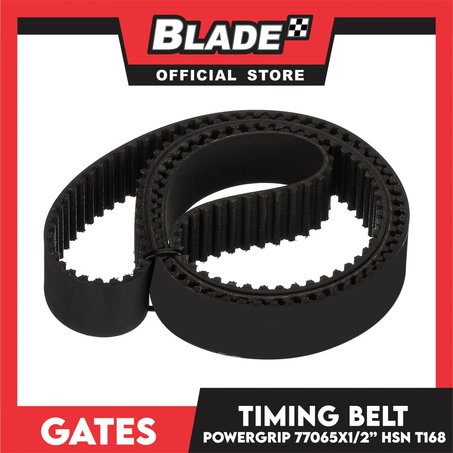 Gates Automotive PowerGrip Timing Fan Belt T168 For Hyundai