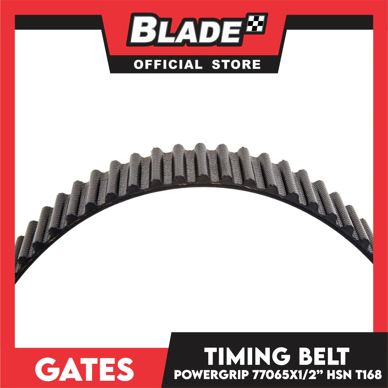 Gates Automotive PowerGrip Timing Fan Belt T168 For Hyundai