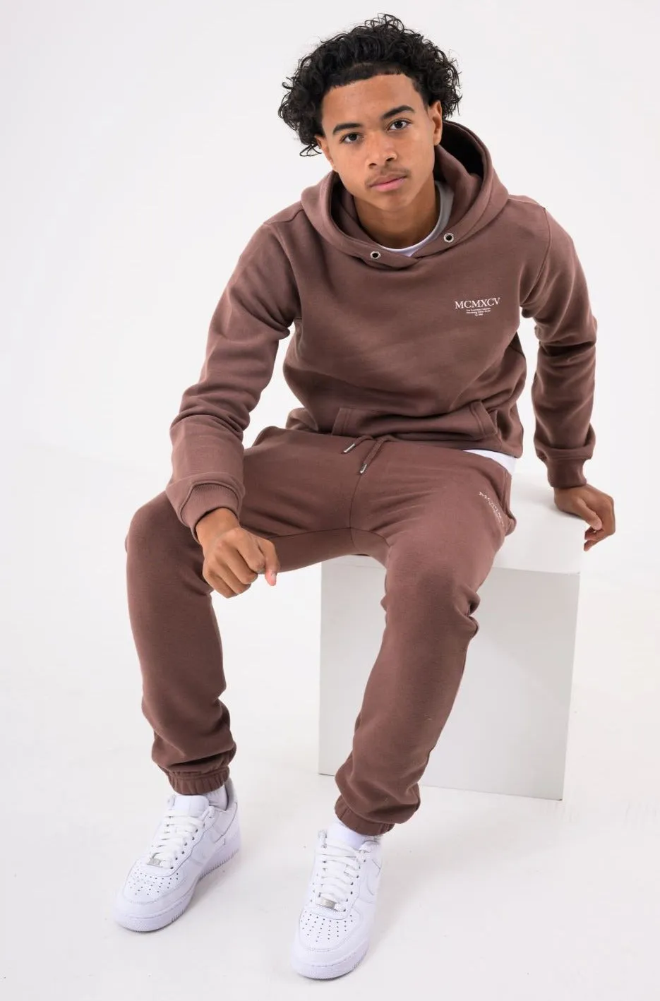 GLACIER BOYS HOODIE - CAPPUCINO
