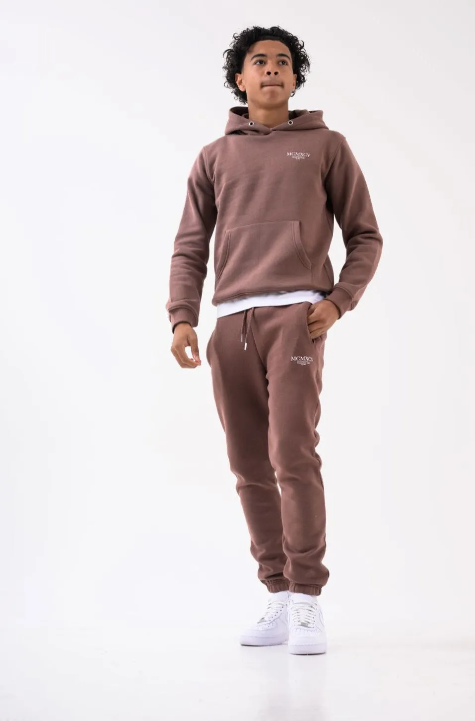 GLACIER BOYS HOODIE - CAPPUCINO