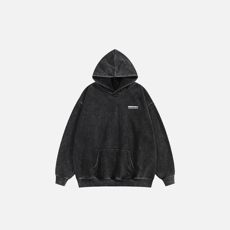 Gothic Style Oversized Hoodie for Y2K Streetwear Collection