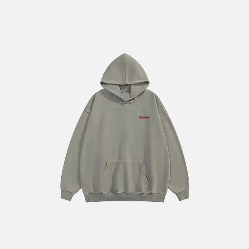Gothic Style Oversized Hoodie for Y2K Streetwear Collection