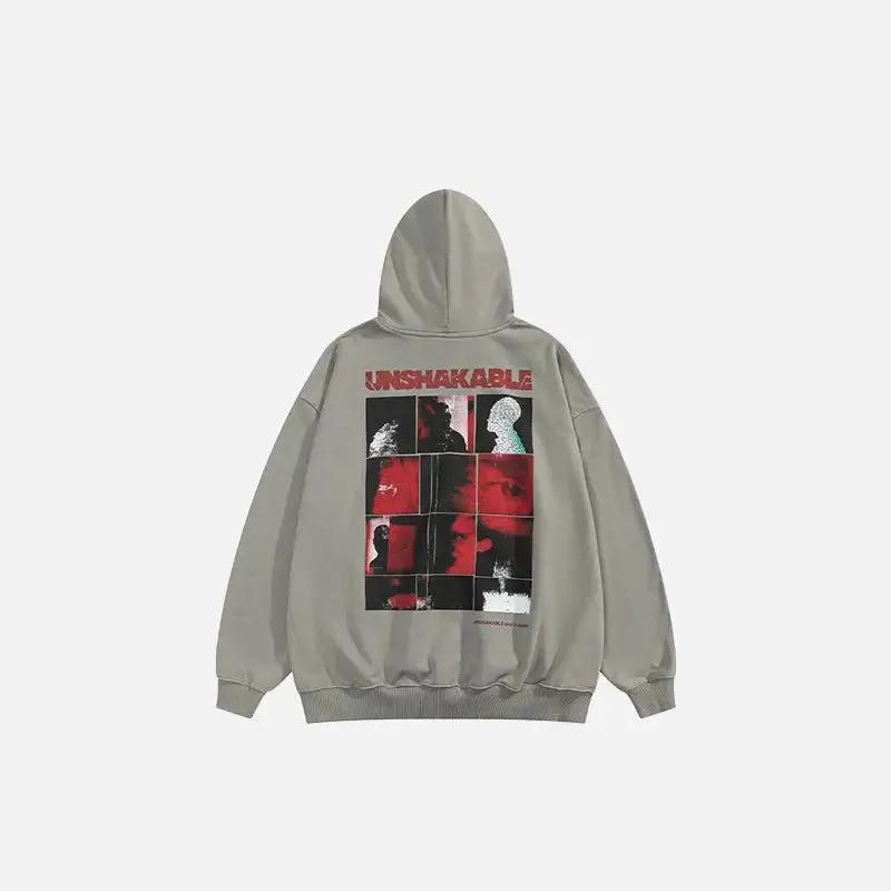 Gothic Style Oversized Hoodie for Y2K Streetwear Collection