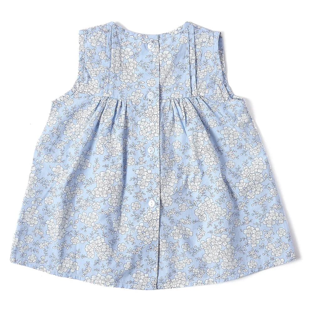 Grace Sleeveless Top Blue