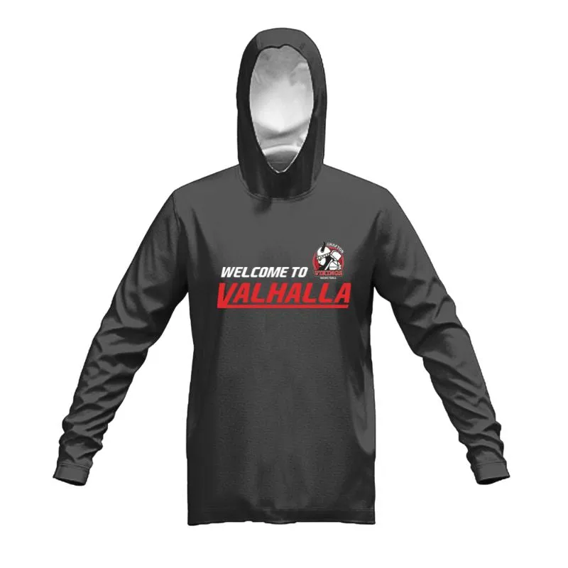 Grafton Vikings Stock Cotton Fleece Hoodie Dark Marle Grey