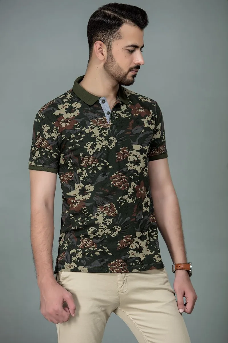 Green T Shirt Collar HS