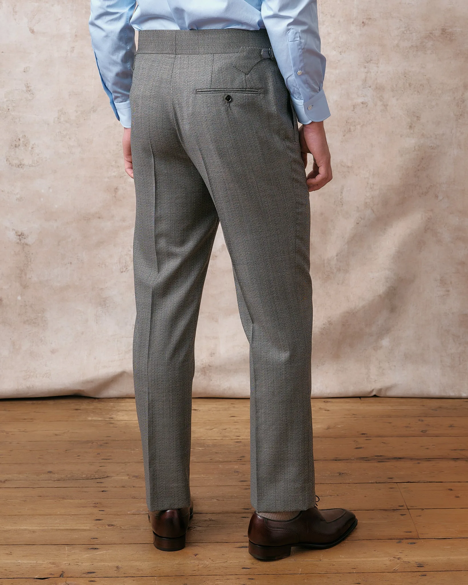 Grey Micro Classic Trousers