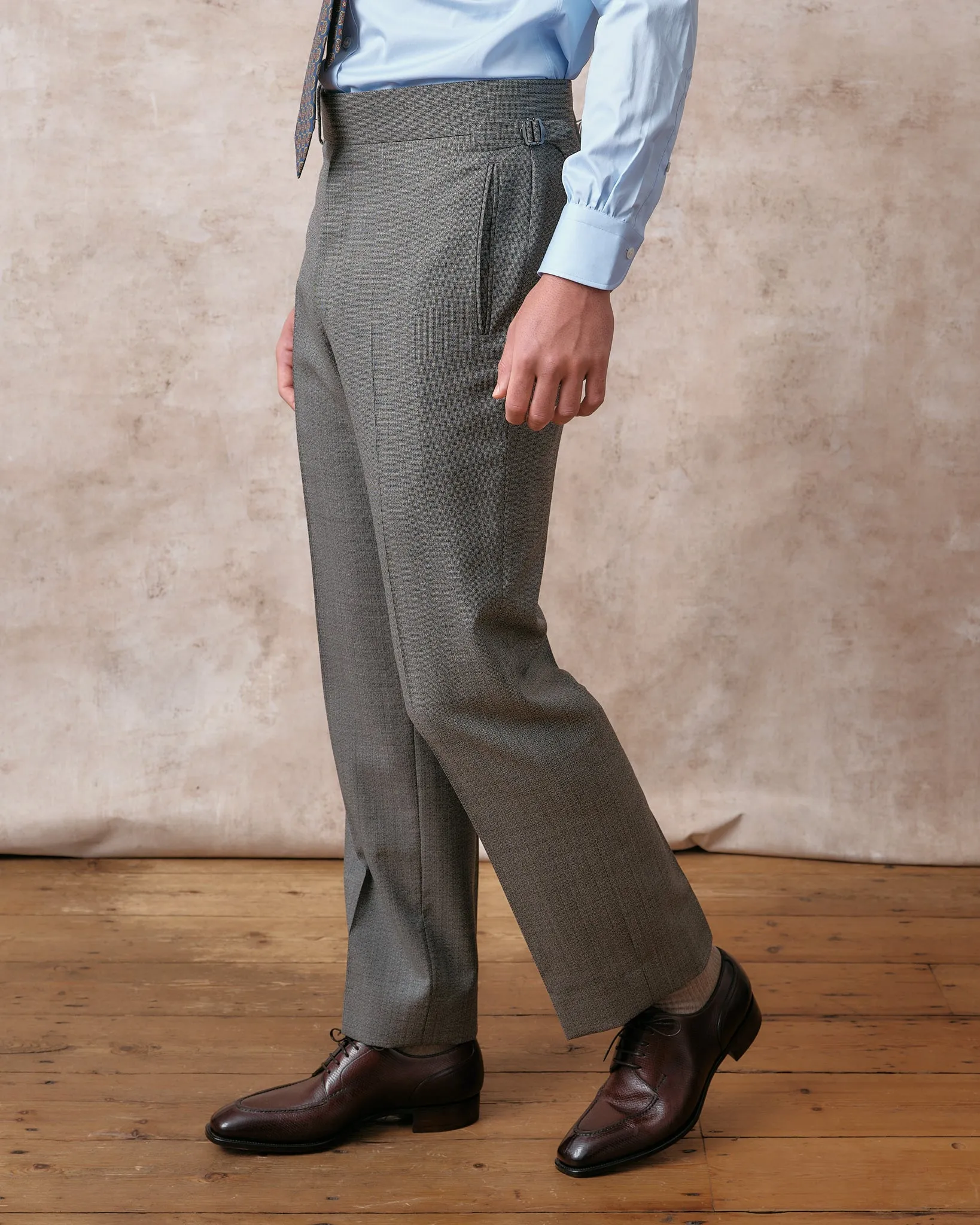 Grey Micro Classic Trousers