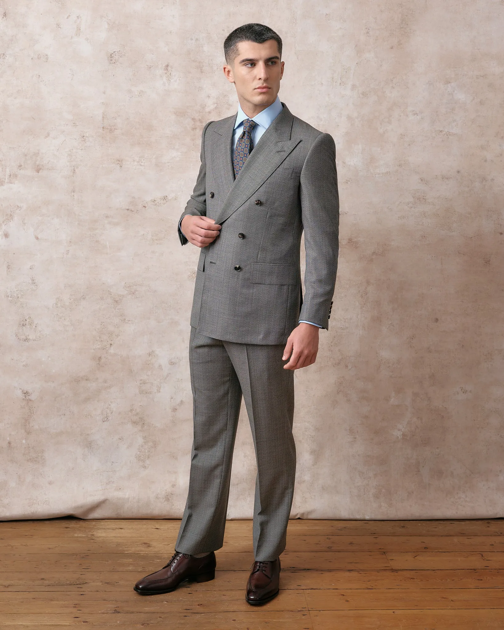 Grey Micro Classic Trousers