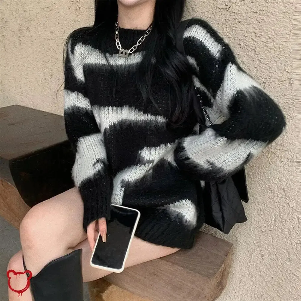 Grunge Stripe Sweater