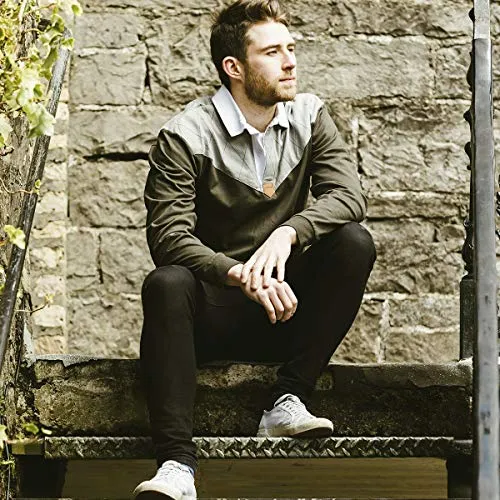 Guinness Heritage Charcoal and Black Rugby Jersey Long Sleeve Rugby Shirts for Men | Mens Ireland Polo Jerseys