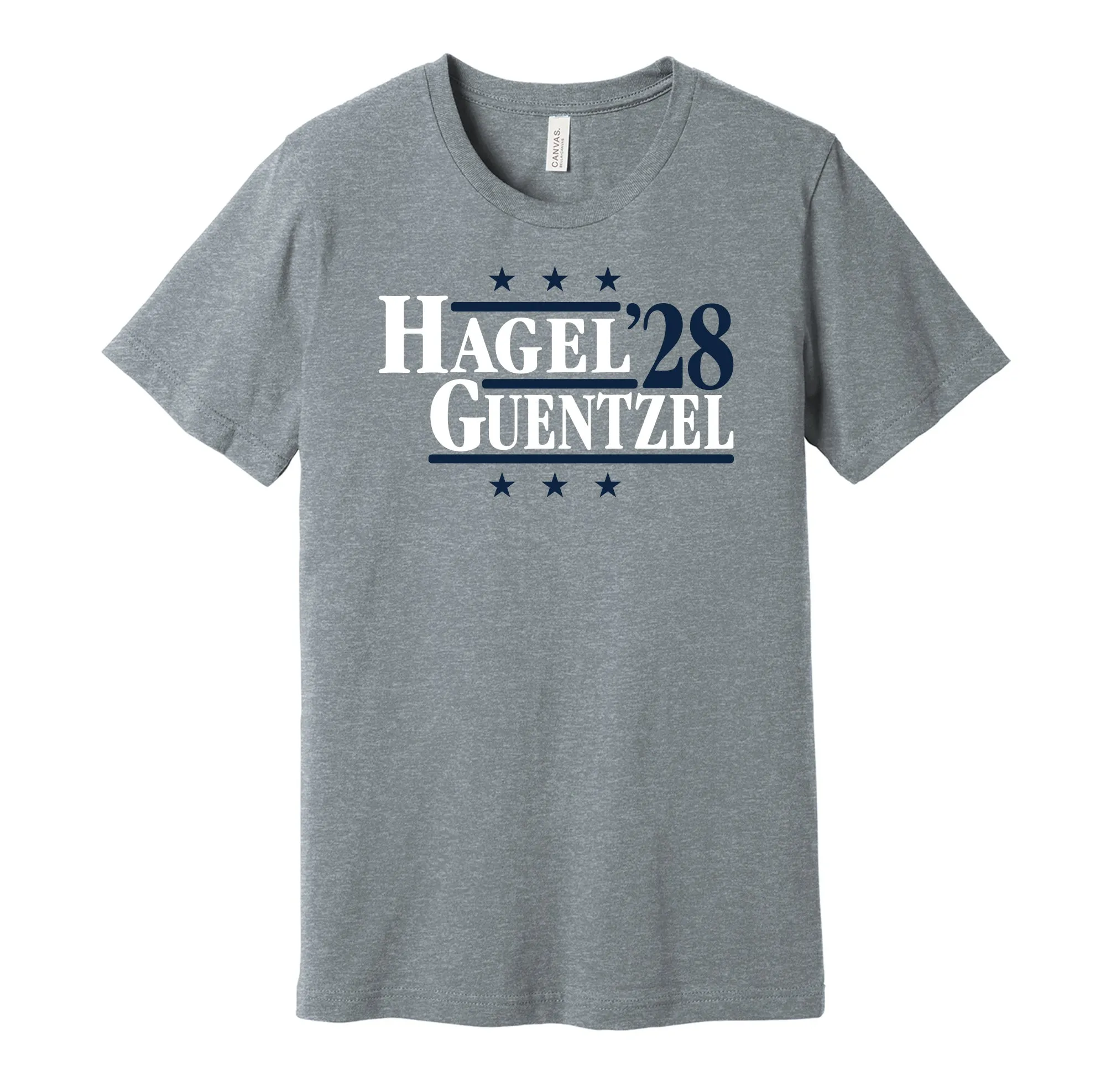 Hagel & Guentzel '28 - Tampa Bay Hockey Political Campaign Parody T-Shirt - Hyper Than Hype Shirts