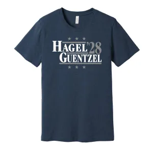 Hagel & Guentzel '28 - Tampa Bay Hockey Political Campaign Parody T-Shirt - Hyper Than Hype Shirts