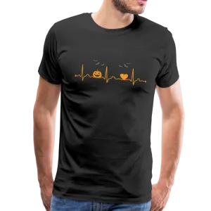 Halloween Heartbeat Men's Premium T-Shirt (KS1003)