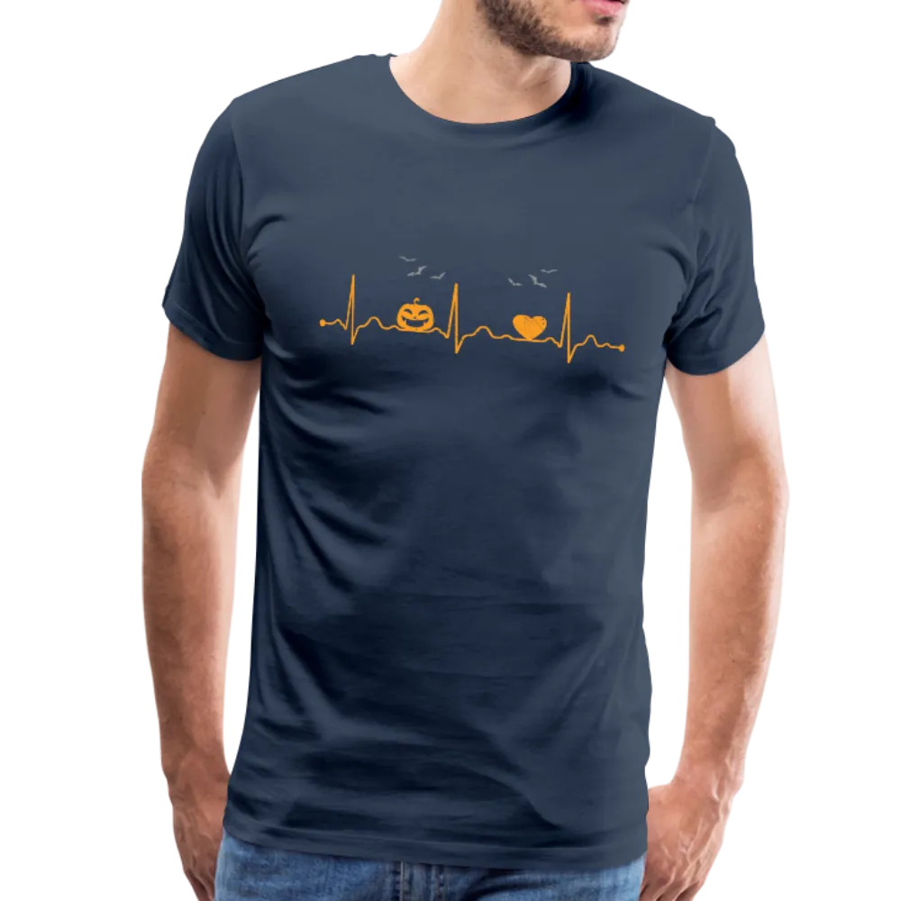 Halloween Heartbeat Men's Premium T-Shirt (KS1003)