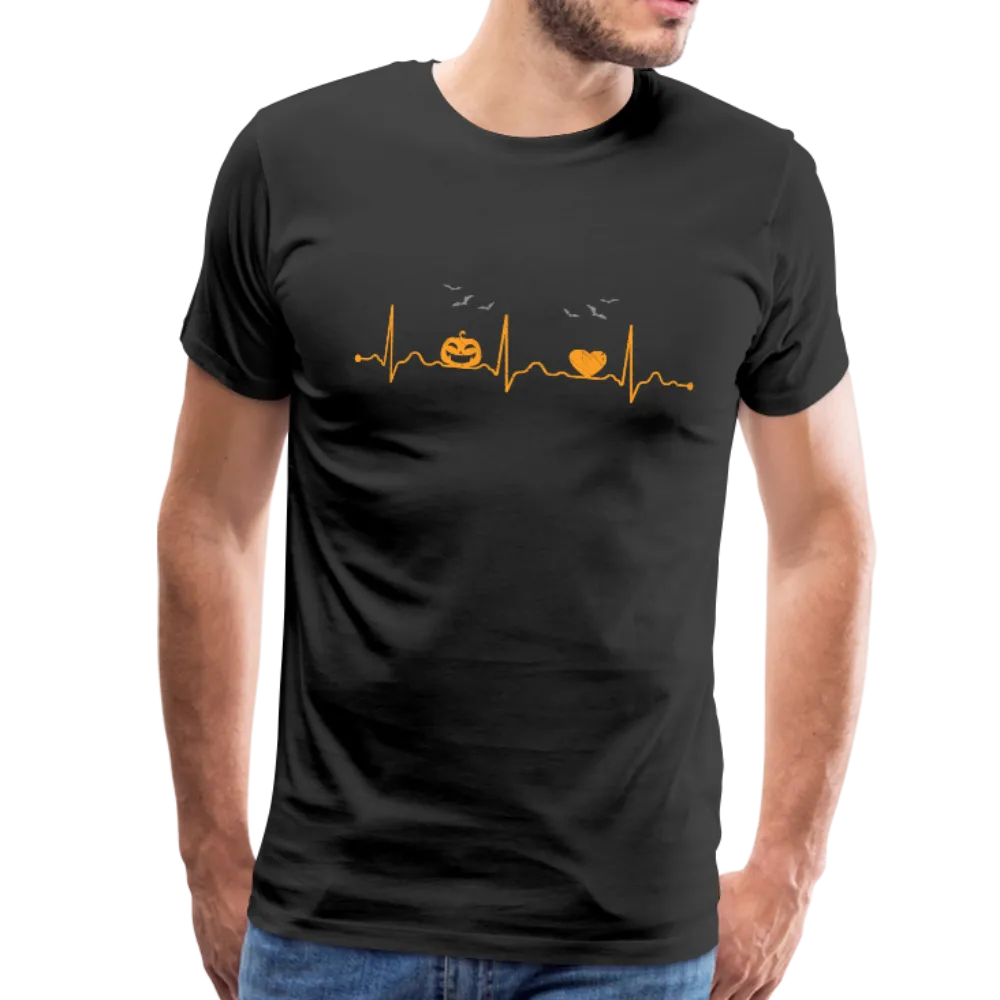 Halloween Heartbeat Men's Premium T-Shirt (KS1003)