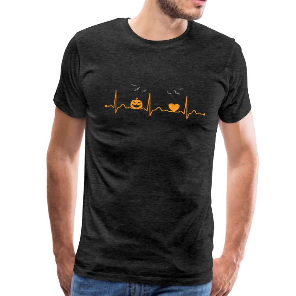 Halloween Heartbeat Men's Premium T-Shirt (KS1003)