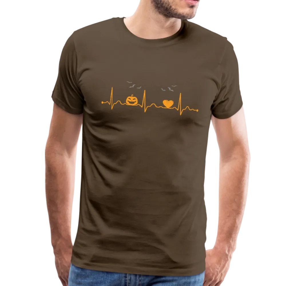 Halloween Heartbeat Men's Premium T-Shirt (KS1003)