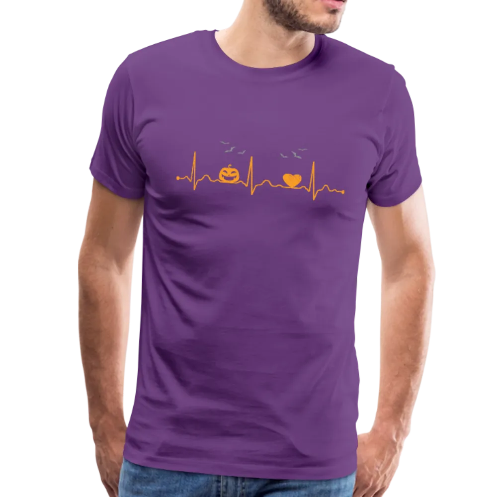 Halloween Heartbeat Men's Premium T-Shirt (KS1003)
