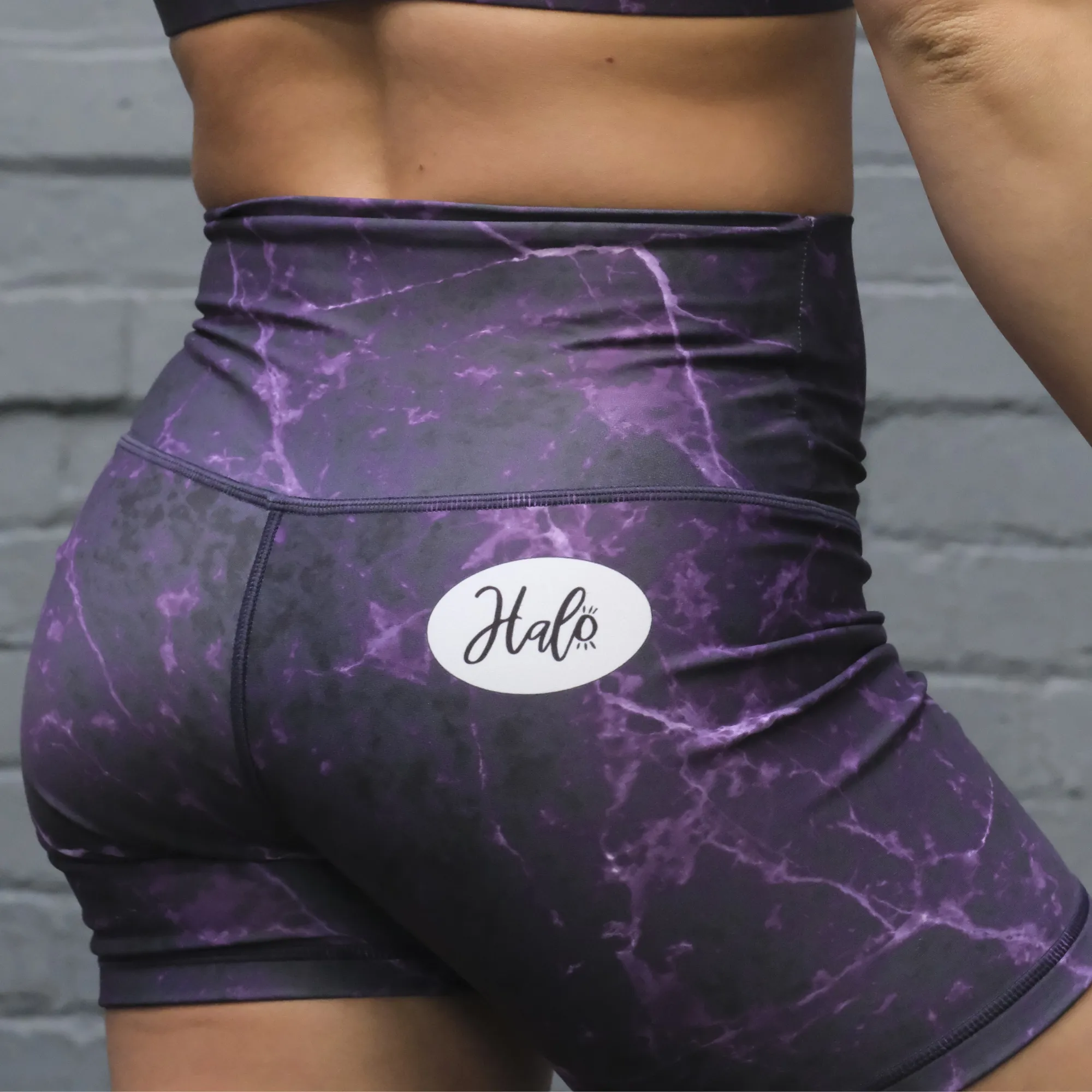 Halo 5" Shorts in Purple Spark