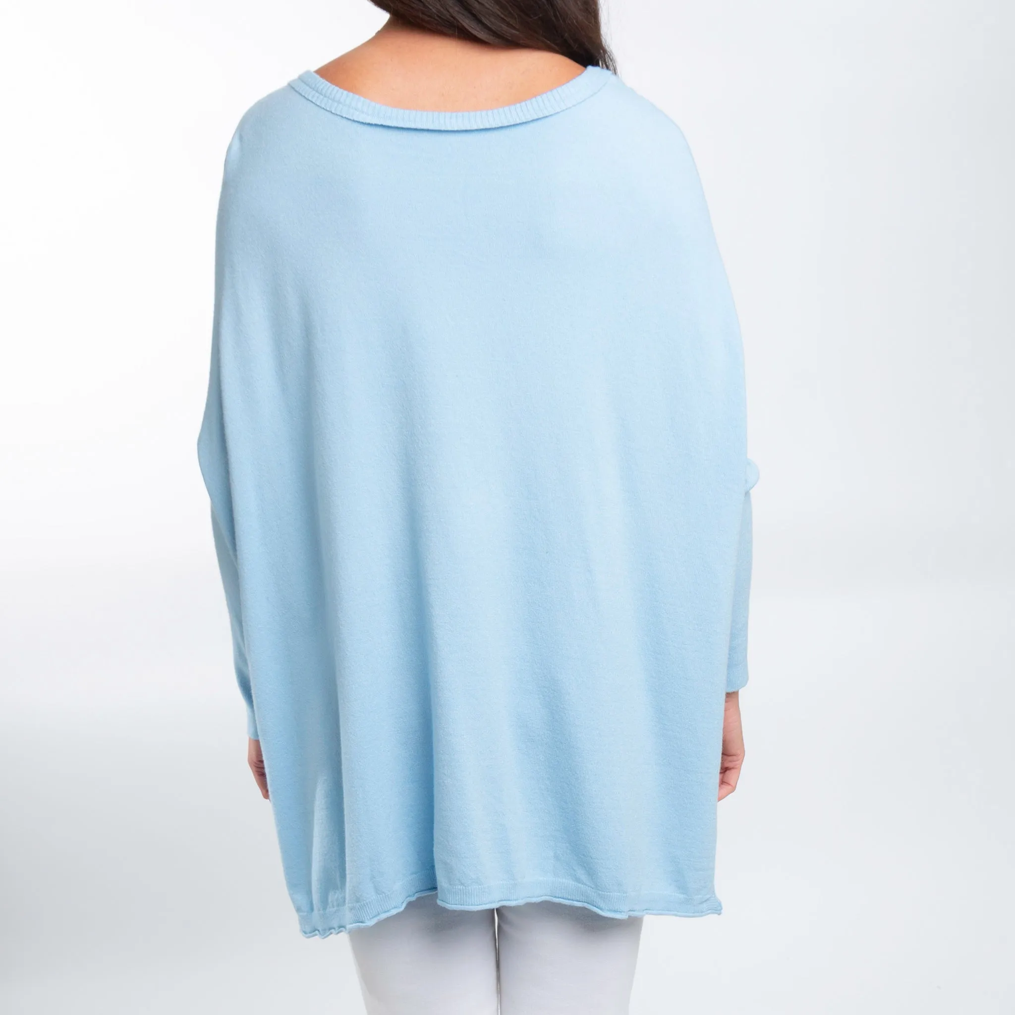 Halsey Relaxed Poncho Sweater