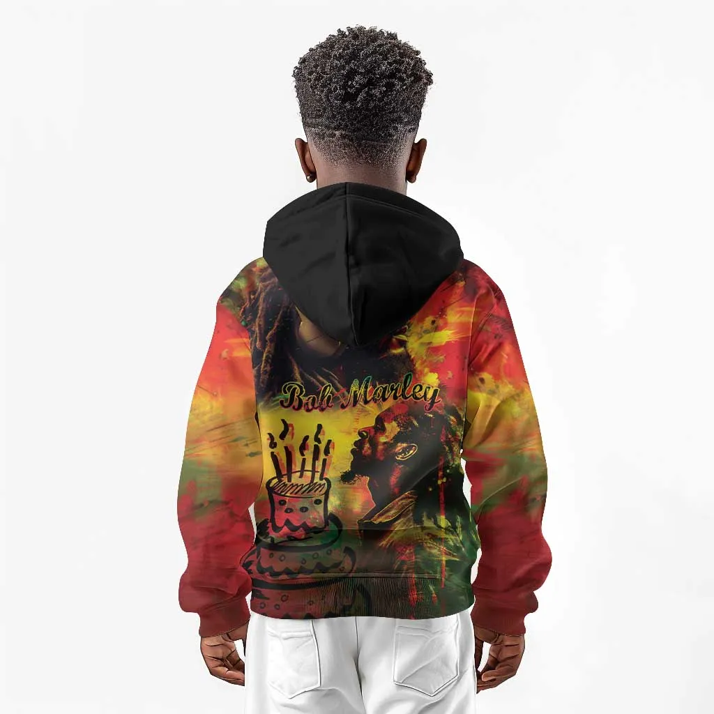 Happy Birthday King of Reggae Kid Hoodie LT9