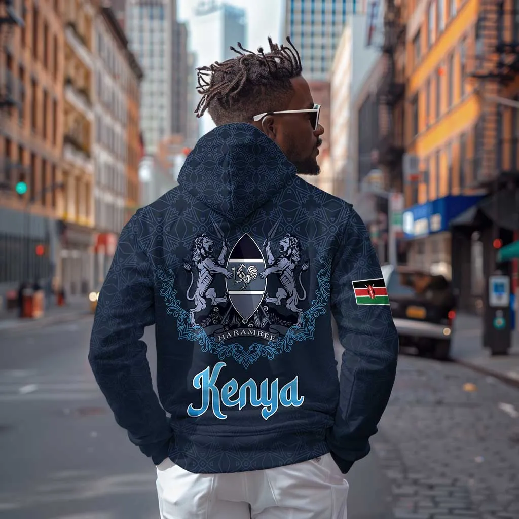 Happy Eid Al-Adha Zip Hoodie Kenya Mubarak LT15