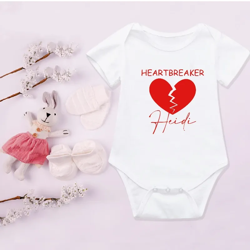 Heartbreaker Personalised Kids T-shirt and Baby Vest