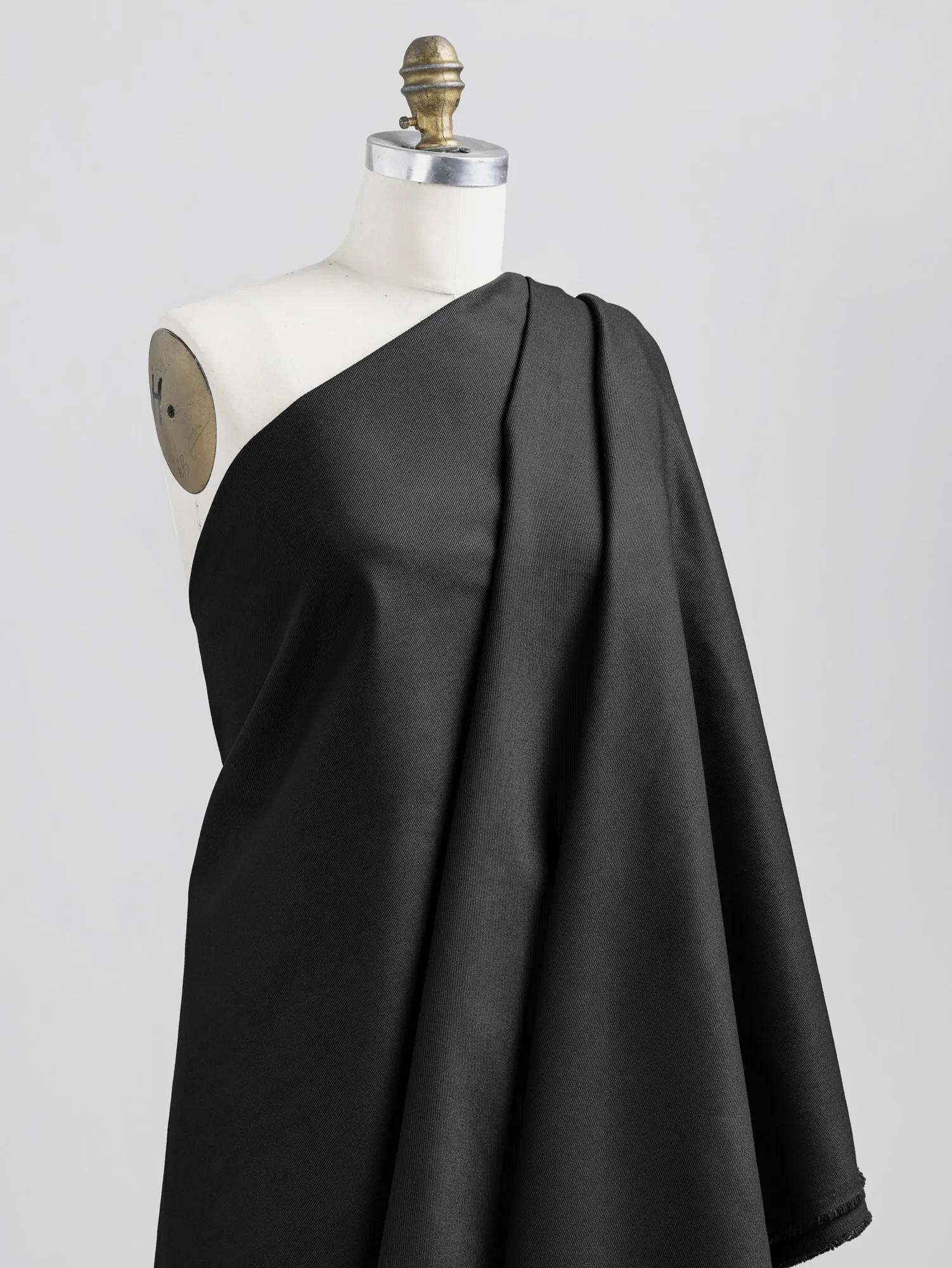 Heavyweight Organic Cotton Twill - Black - Swatch