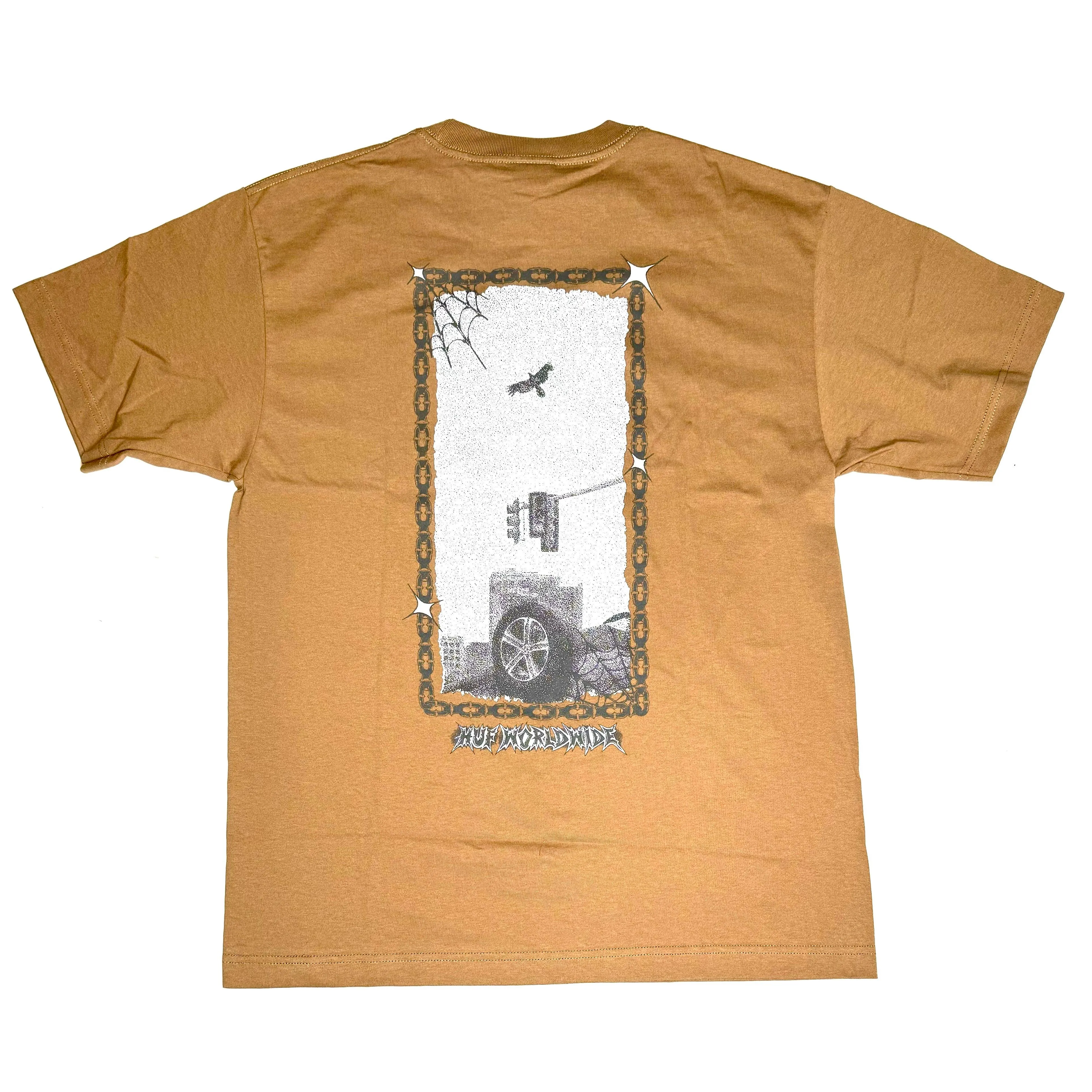 HUF Car Club Tee Camel