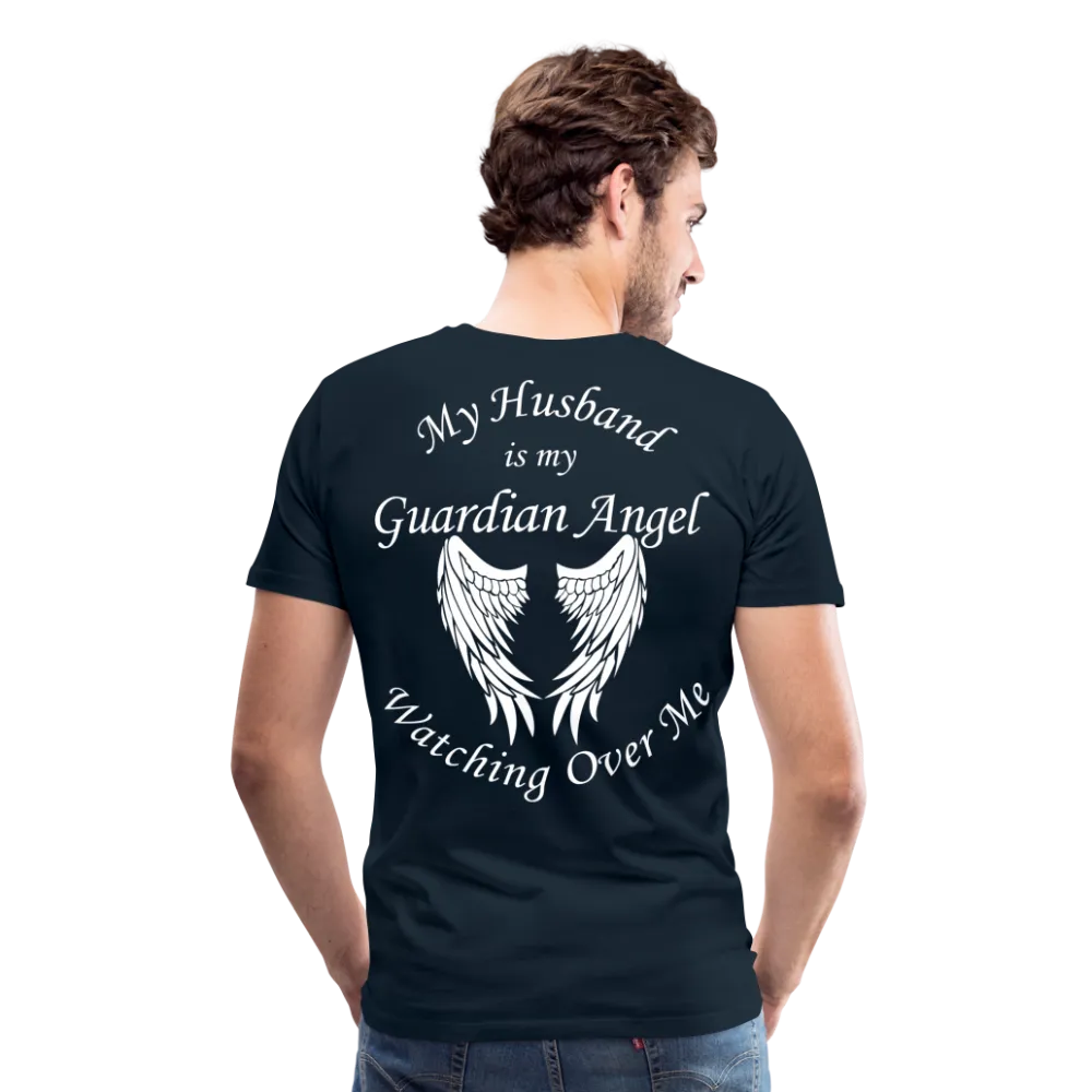 Husband Guardian Angel Men's Premium T-Shirt (CK3555)