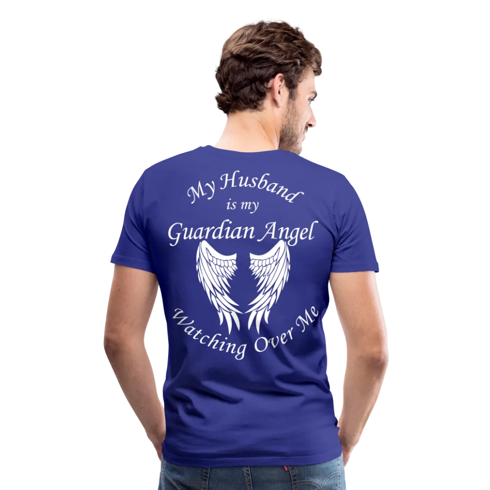 Husband Guardian Angel Men's Premium T-Shirt (CK3555)