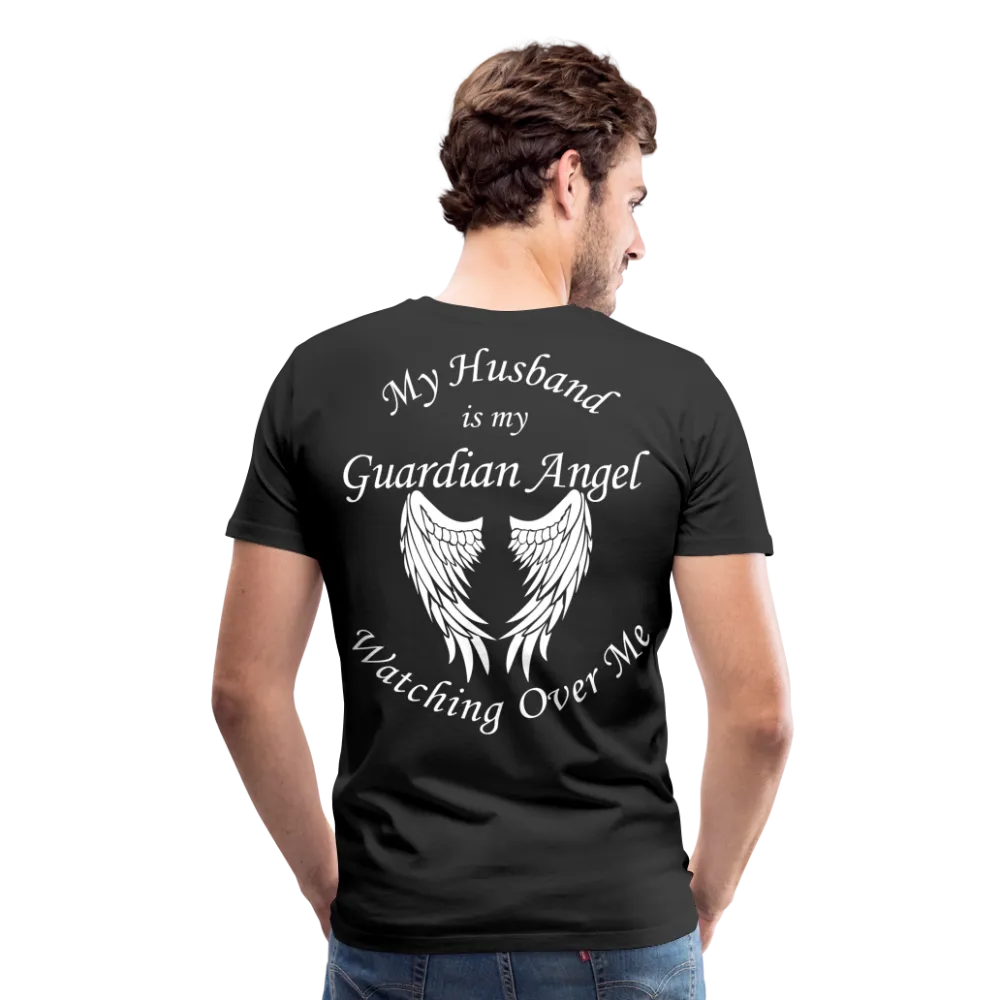 Husband Guardian Angel Men's Premium T-Shirt (CK3555)