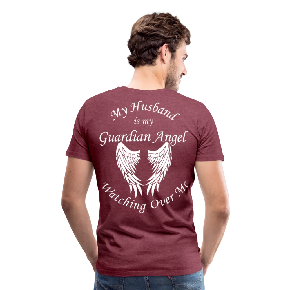 Husband Guardian Angel Men's Premium T-Shirt (CK3555)