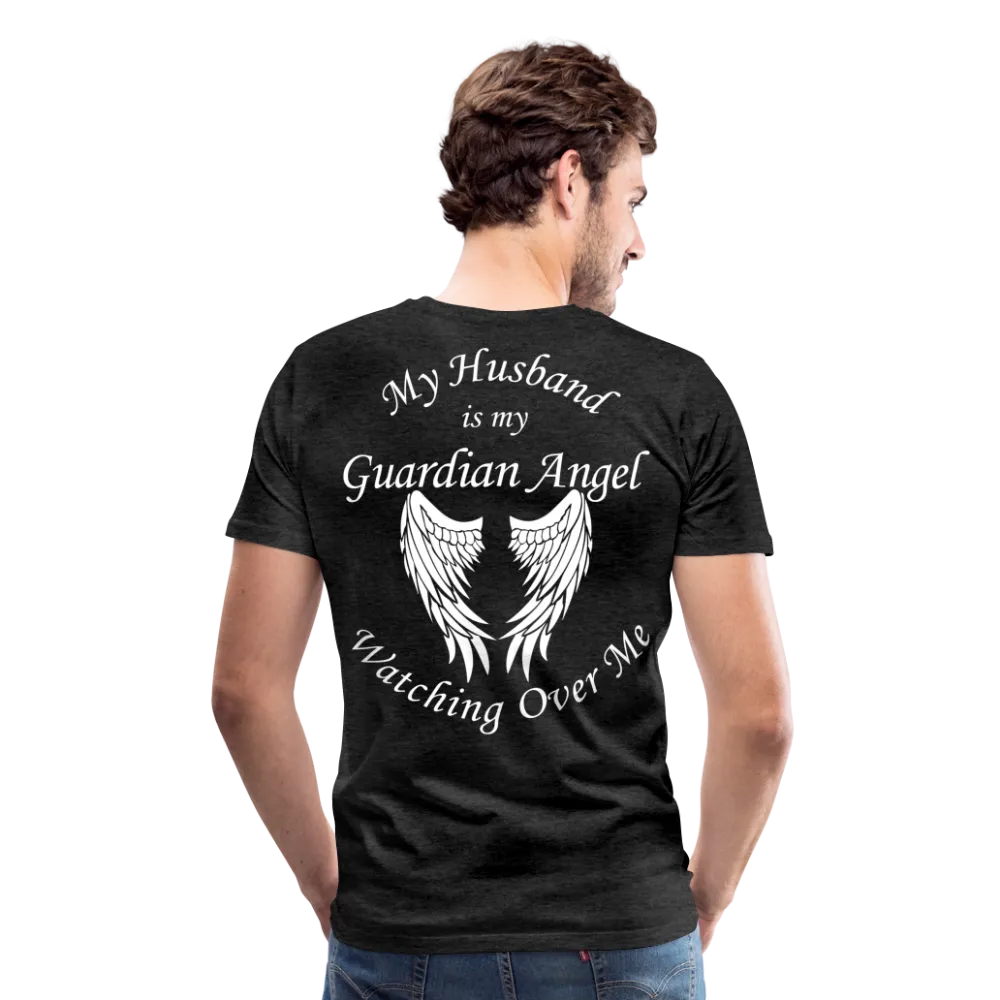 Husband Guardian Angel Men's Premium T-Shirt (CK3555)