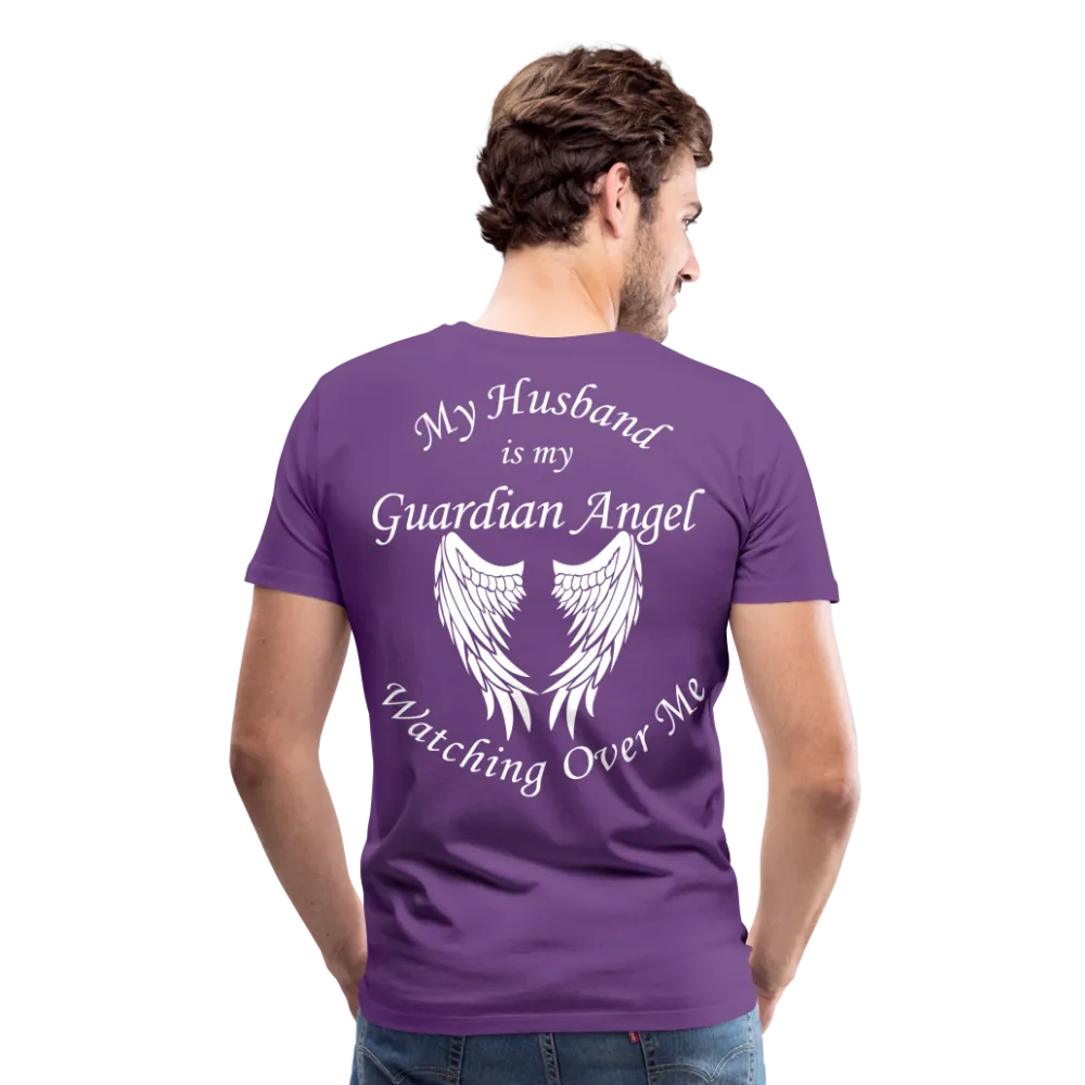Husband Guardian Angel Men's Premium T-Shirt (CK3555)