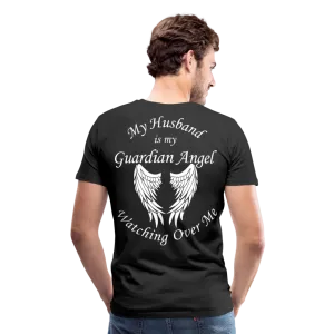 Husband Guardian Angel Men's Premium T-Shirt (CK3555)